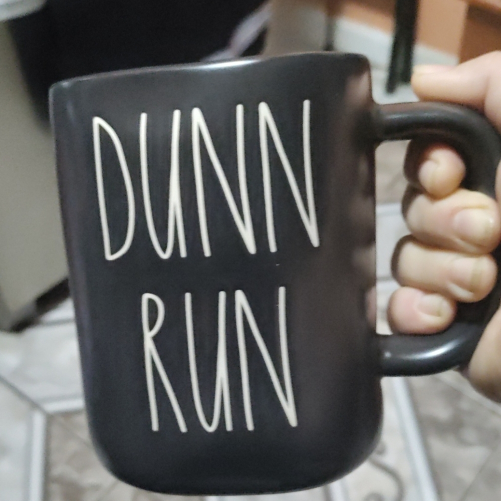 Black Rae dunn Run Mug - Picture 2 of 4